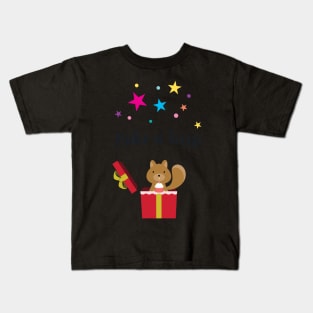 A Cute Squirrel Makes a wish Kids T-Shirt